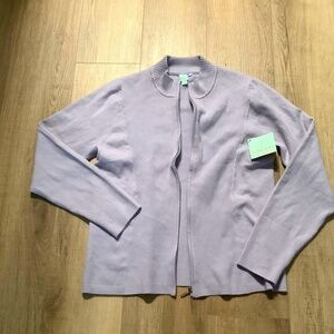 Light purple zip up sweater large.